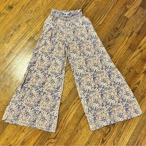 Patrons of Peace Blue and Cream Floral Pants